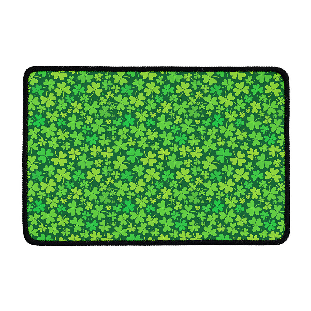 Shamrock Leaf St. Patrick's Day Print Kitchen Mat