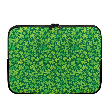 Shamrock Leaf St. Patrick's Day Print Laptop Sleeve