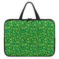 Shamrock Leaf St. Patrick's Day Print Laptop Sleeve With Handle