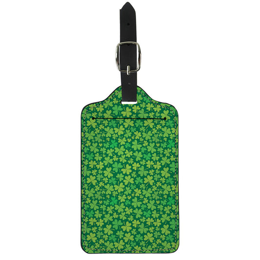 Shamrock Leaf St. Patrick's Day Print Luggage Tag