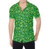 Shamrock Leaf St. Patrick's Day Print Men's Shirt