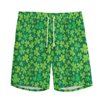 Shamrock Leaf St. Patrick's Day Print Men's Sports Shorts