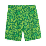 Shamrock Leaf St. Patrick's Day Print Men's Sports Shorts