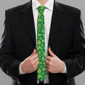 Shamrock Leaf St. Patrick's Day Print Necktie