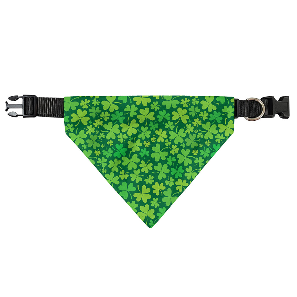 Shamrock Leaf St. Patrick's Day Print Over The Collar Dog Bandana