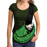 Shamrock Leaf St. Patrick's Day Print Pet Sling Carrier