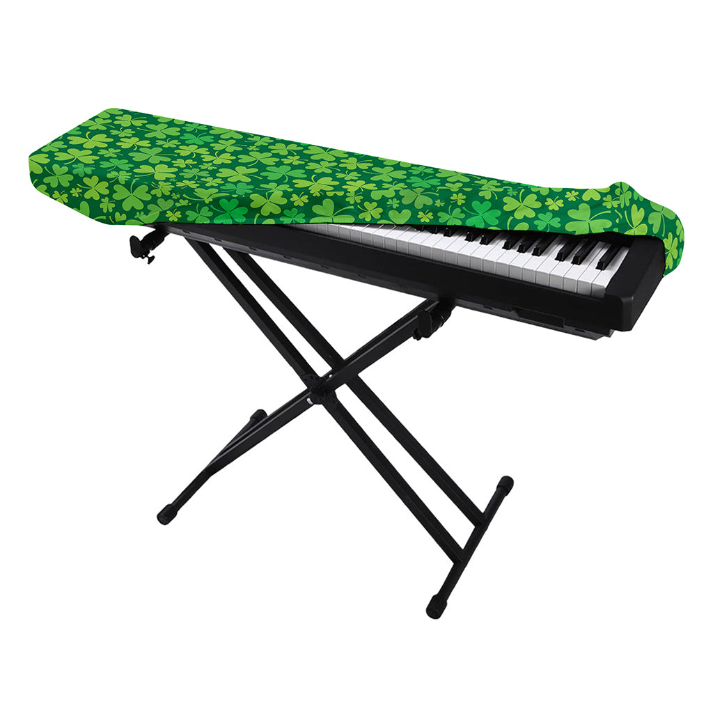 Shamrock Leaf St. Patrick's Day Print Piano Keyboard Cover