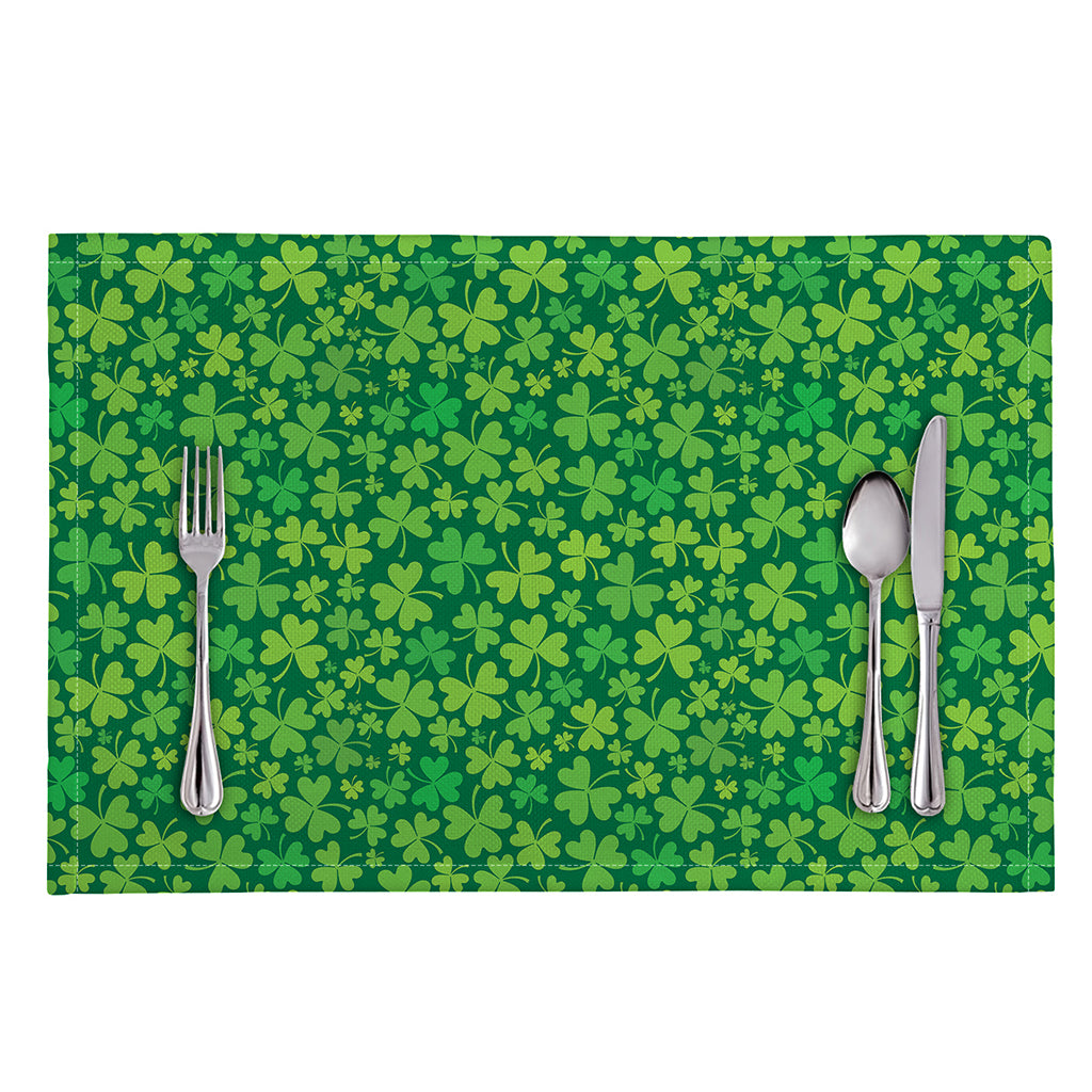 Shamrock Leaf St. Patrick's Day Print Placemat