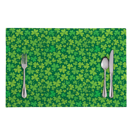 Shamrock Leaf St. Patrick's Day Print Placemat