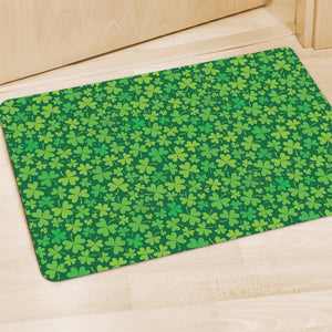 Shamrock Leaf St. Patrick's Day Print Polyester Doormat