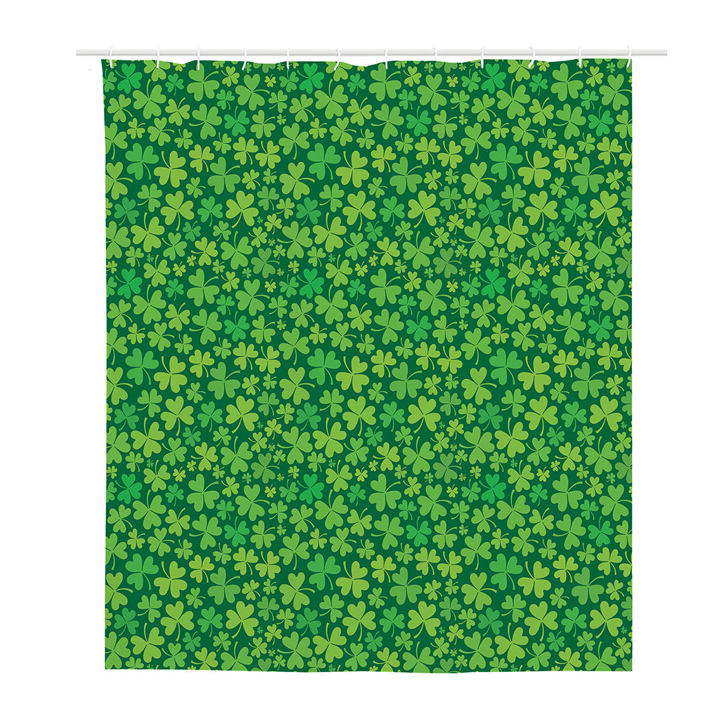 Shamrock Leaf St. Patrick's Day Print Polyester Shower Curtain