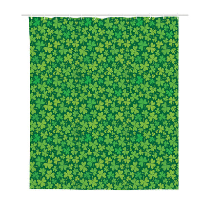 Shamrock Leaf St. Patrick's Day Print Polyester Shower Curtain