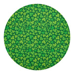 Shamrock Leaf St. Patrick's Day Print Round Blanket