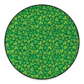 Shamrock Leaf St. Patrick's Day Print Round Floor Mat