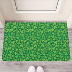 Shamrock Leaf St. Patrick's Day Print Rubber Doormat