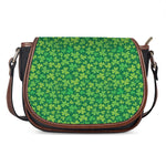 Shamrock Leaf St. Patrick's Day Print Saddle Bag