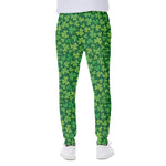 Shamrock Leaf St. Patrick's Day Print Scuba Joggers