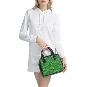 Shamrock Leaf St. Patrick's Day Print Shoulder Handbag