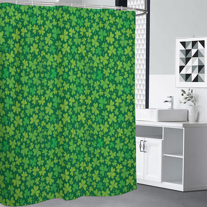 Shamrock Leaf St. Patrick's Day Print Shower Curtain
