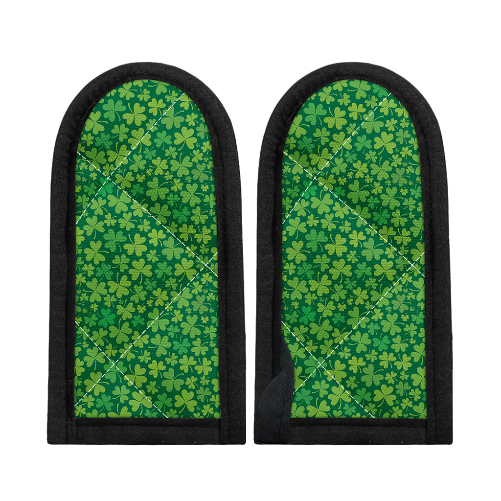 Shamrock Leaf St. Patrick's Day Print Skillet Handle Cover