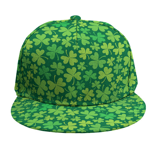 Shamrock Leaf St. Patrick's Day Print Snapback Cap