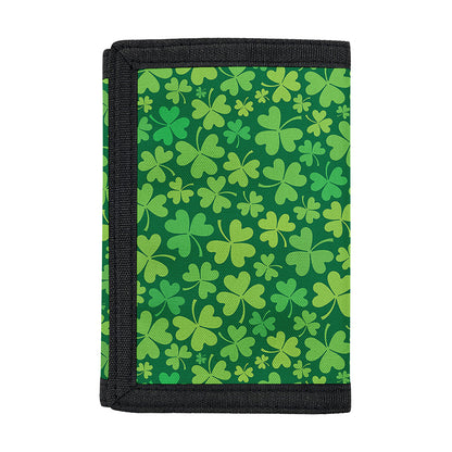 Shamrock Leaf St. Patrick's Day Print Trifold Wallet