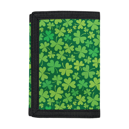 Shamrock Leaf St. Patrick's Day Print Trifold Wallet