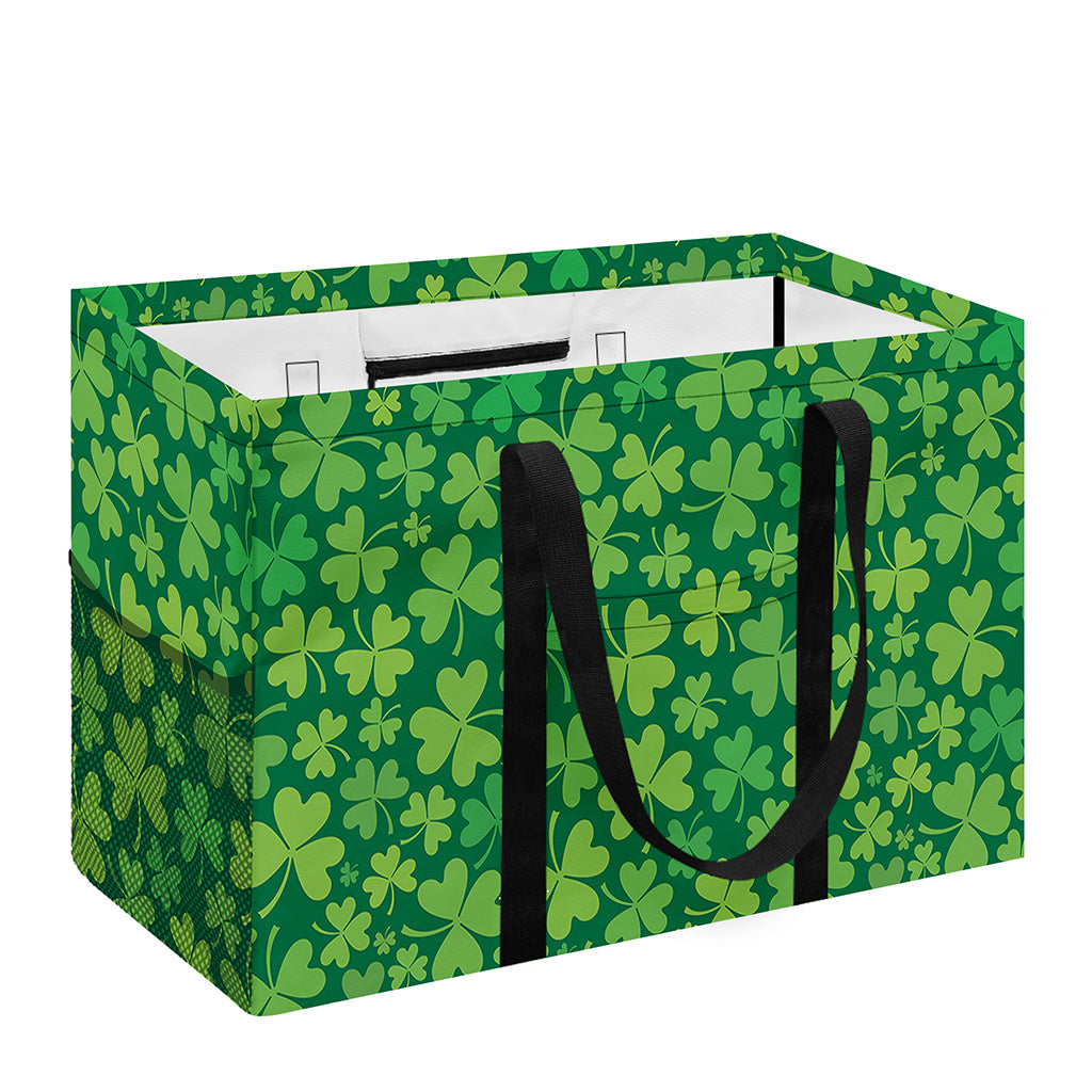 Shamrock Leaf St. Patrick's Day Print Utility Tote Bag