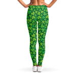 Shamrock Leaf St. Patrick's Day Print Women's Leggings