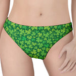 Shamrock Leaf St. Patrick's Day Print Women's Thong