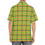 Shamrock Plaid Saint Patrick's Day Print Aloha Shirt