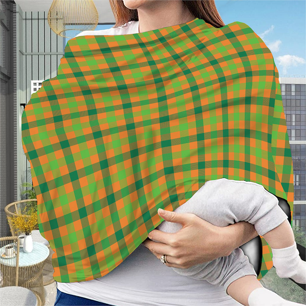 Shamrock Plaid Saint Patrick's Day Print Baby Seat Cover