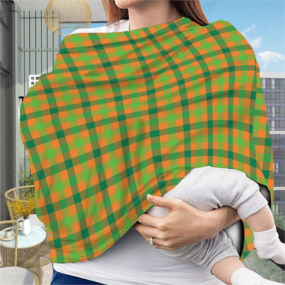 Shamrock Plaid Saint Patrick's Day Print Baby Seat Cover