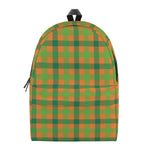 Shamrock Plaid Saint Patrick's Day Print Backpack