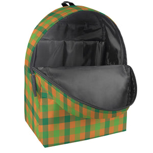 Shamrock Plaid Saint Patrick's Day Print Backpack