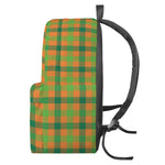 Shamrock Plaid Saint Patrick's Day Print Backpack