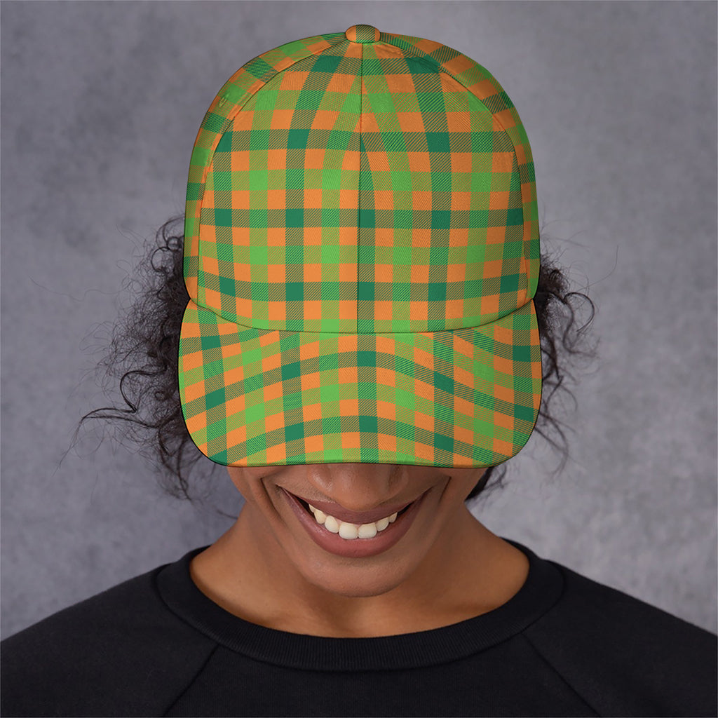 Shamrock Plaid Saint Patrick's Day Print Baseball Cap