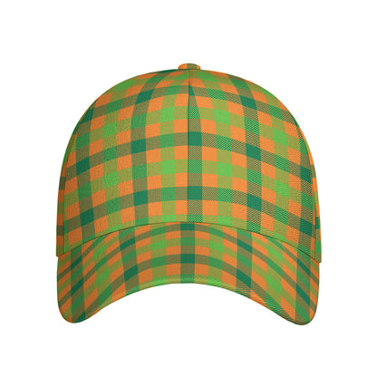 Shamrock Plaid Saint Patrick's Day Print Baseball Cap