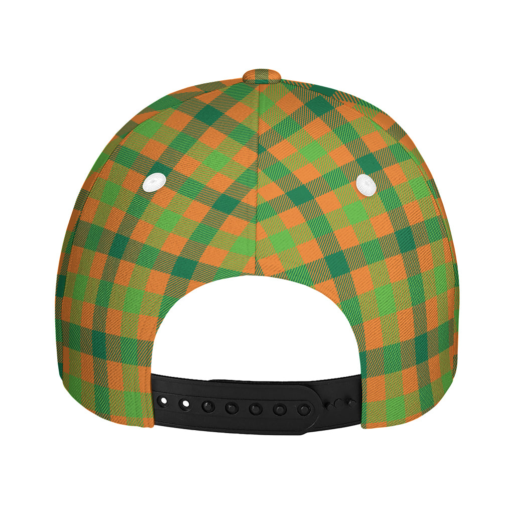 Shamrock Plaid Saint Patrick's Day Print Baseball Cap
