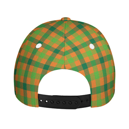Shamrock Plaid Saint Patrick's Day Print Baseball Cap