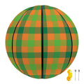 Shamrock Plaid Saint Patrick's Day Print Basketball