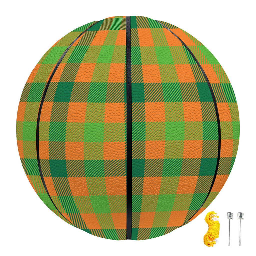 Shamrock Plaid Saint Patrick's Day Print Basketball