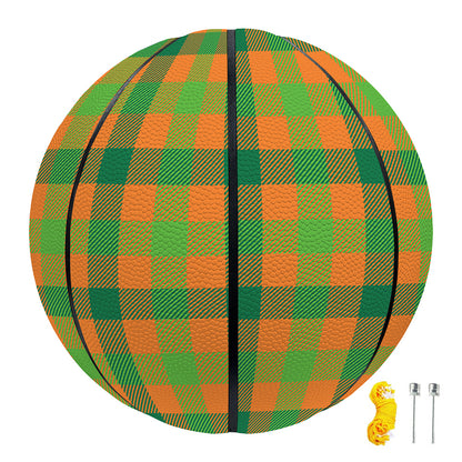 Shamrock Plaid Saint Patrick's Day Print Basketball