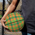 Shamrock Plaid Saint Patrick's Day Print Basketball