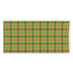 Shamrock Plaid Saint Patrick's Day Print Beach Towel