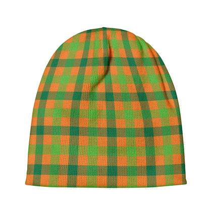 Shamrock Plaid Saint Patrick's Day Print Beanie