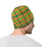 Shamrock Plaid Saint Patrick's Day Print Beanie