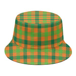 Shamrock Plaid Saint Patrick's Day Print Bucket Hat