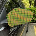 Shamrock Plaid Saint Patrick's Day Print Car Side Mirror Covers