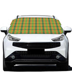 Shamrock Plaid Saint Patrick's Day Print Car Windshield Snow Cover